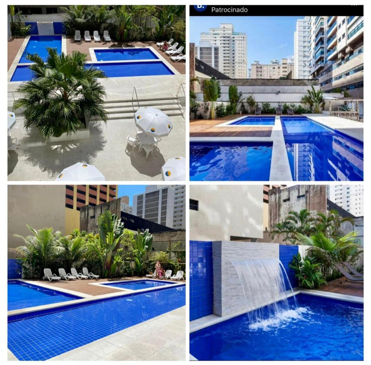 Capitania Varam Apartamento-Flat com Piscina e Vista Mar Guaruja Pitangueiras Guarujá Exterior foto