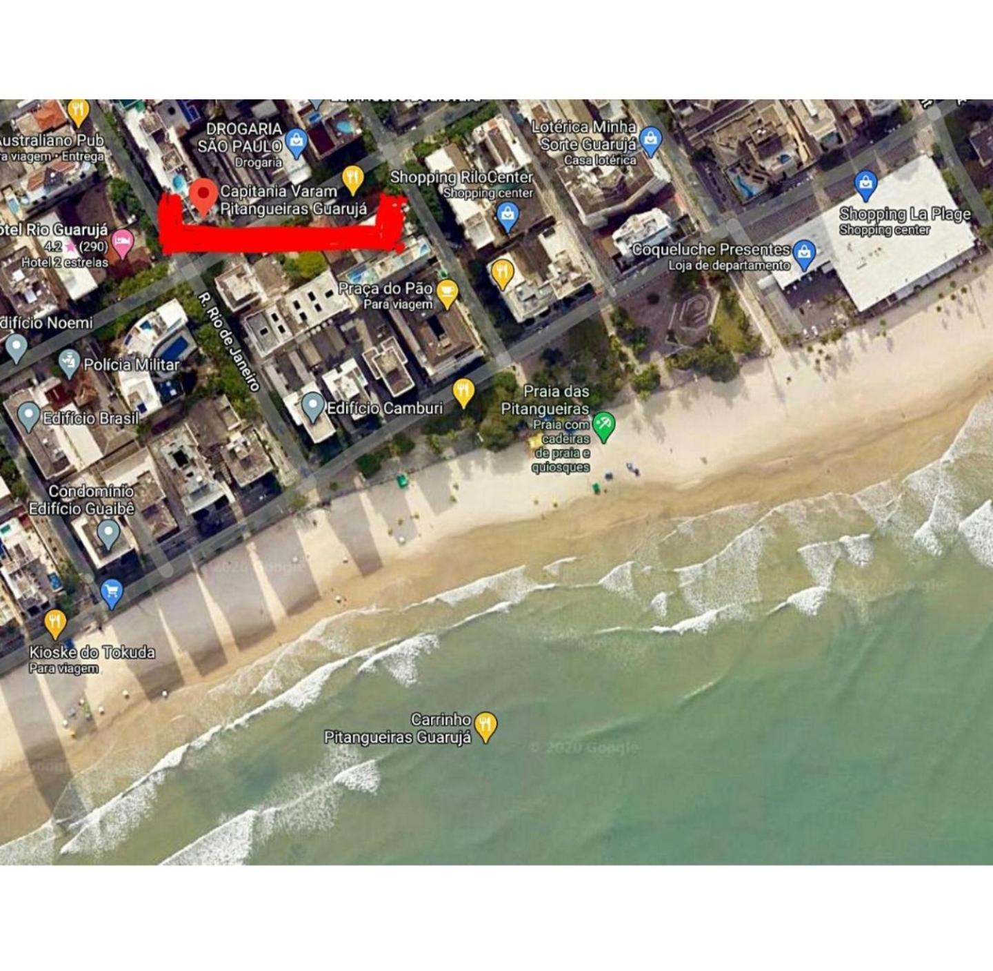 Capitania Varam Apartamento-Flat com Piscina e Vista Mar Guaruja Pitangueiras Guarujá Exterior foto